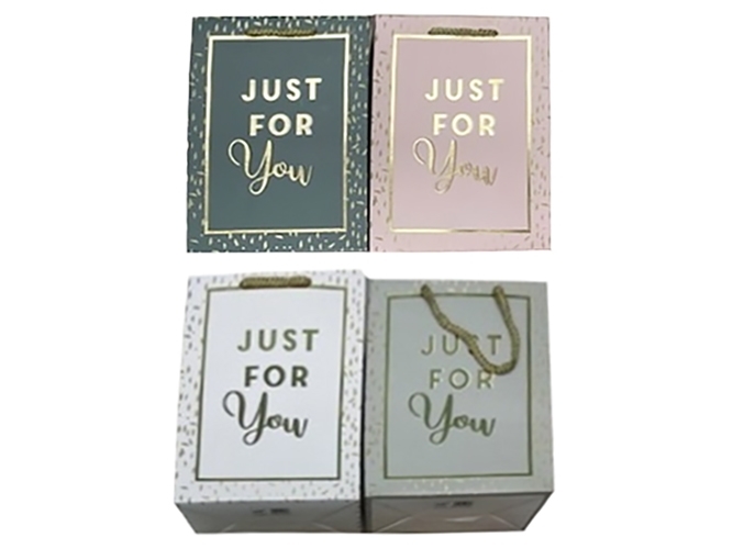 Пакет подарочный бумажный Just for You L, 31x42x12см