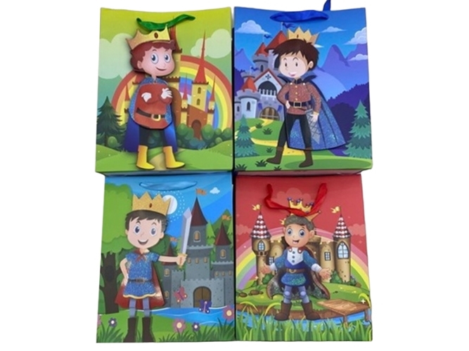 Пакет подарочный бумажный Little prince 3D L, 30x40x12см