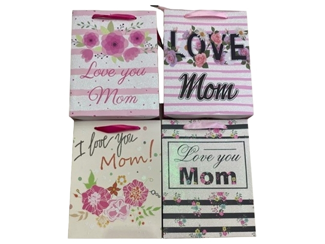 Пакет подарунковий паперовий Love Mom L, 30x40x12см