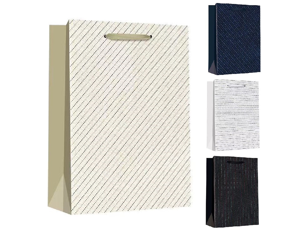 Пакет подарочный бумажный M Stripes, 32х26х12см