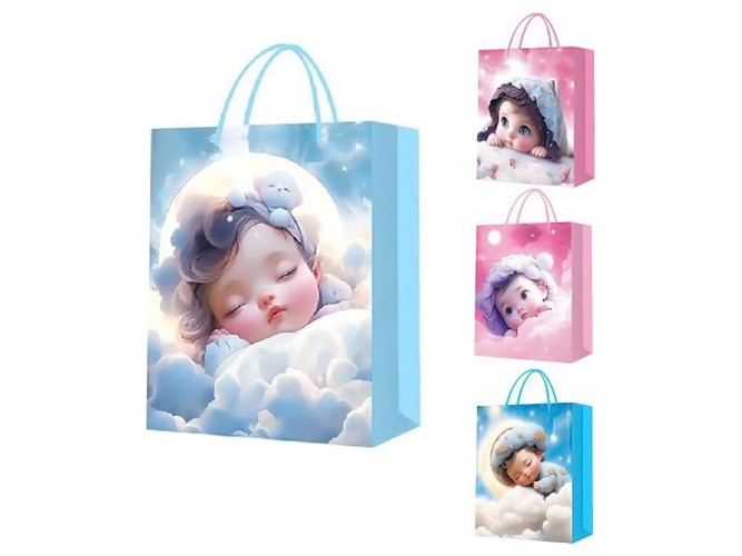 Пакет подарунковий паперовий S Angel 3D, 18x23x10см