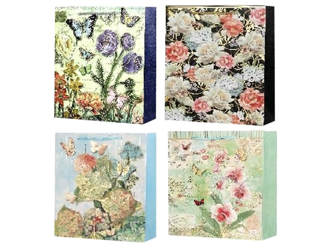 Пакет подарунковий паперовий S Flower 18x23x8см