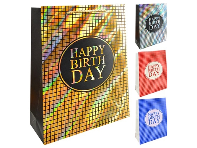 Пакет подарунковий паперовий S Happy birthday 18х23х8см