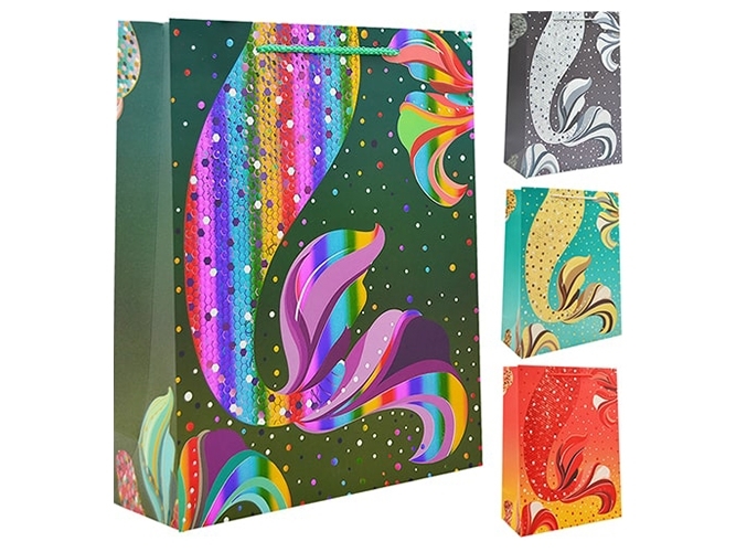 Пакет подарунковий паперовий S Magic feather 18х23х8см