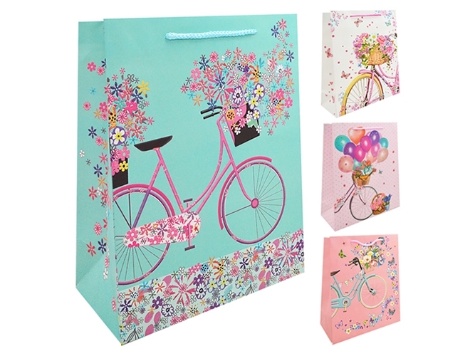 Пакет подарунковий паперовий XXL Sweet bicycle 51х72х18см
