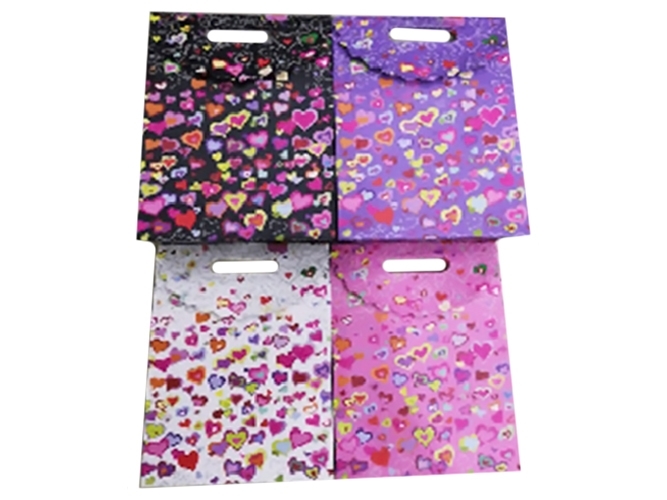Пакет-сумка подарункова паперова XS Hearts 12,5x16,5x6см