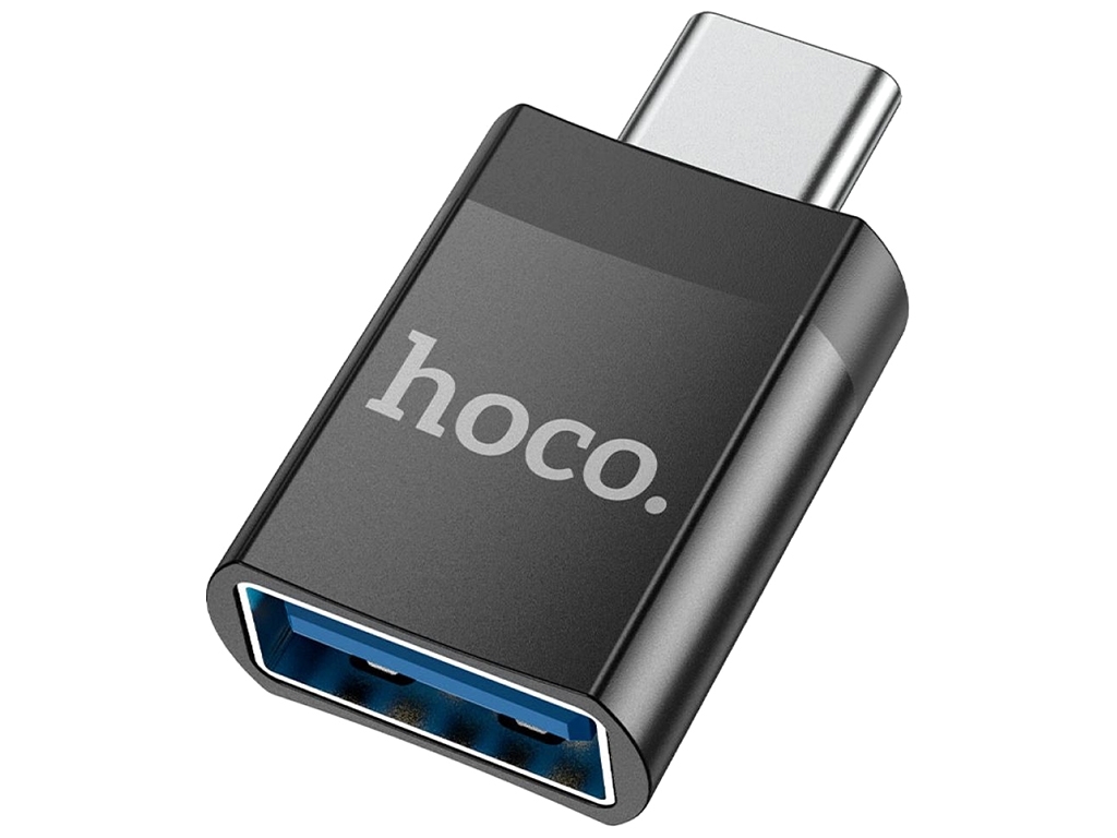 Купить Перехідник Hoco UA17 Type-C male to USB female USB3.0 Колір Чорний - фото 3