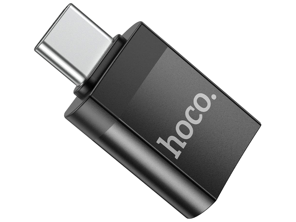 Купить Перехідник Hoco UA17 Type-C male to USB female USB3.0 Колір Чорний - фото 8