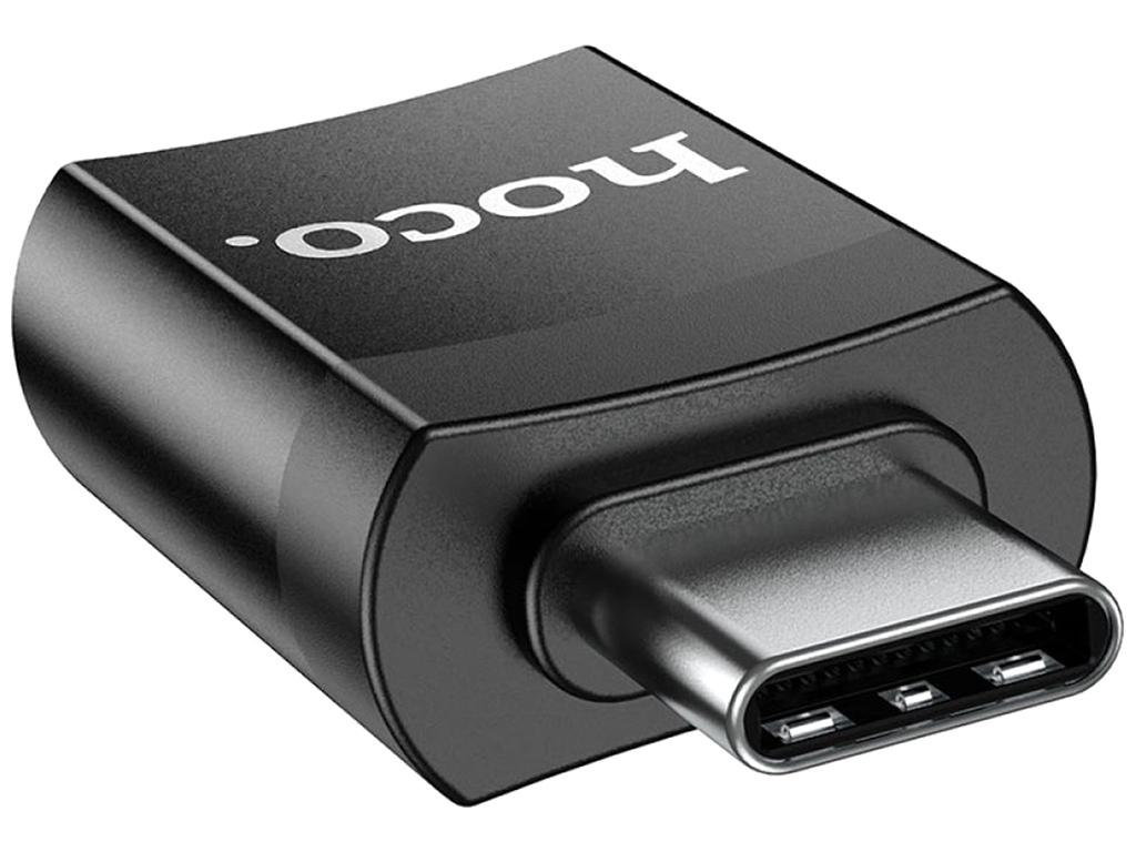 Купить Перехідник Hoco UA17 Type-C male to USB female USB3.0 Колір Чорний - фото 9