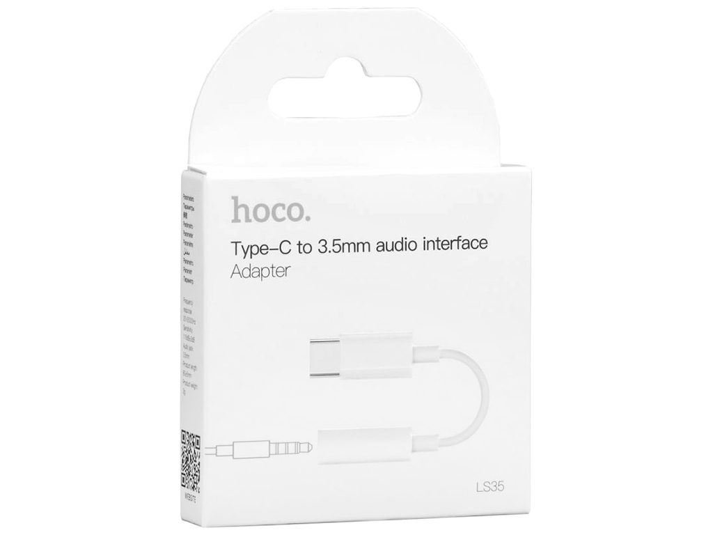 Переходник Hoco LS35 Type-C to 3.5мм digital audio converter Цвет Белый