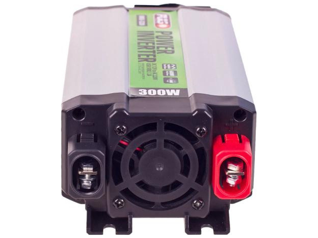 Преобразователь напряжения PULSO (IMU-320) 12V-220V, 300W, USB-5VDC2.0A, мод.волна, клеммы