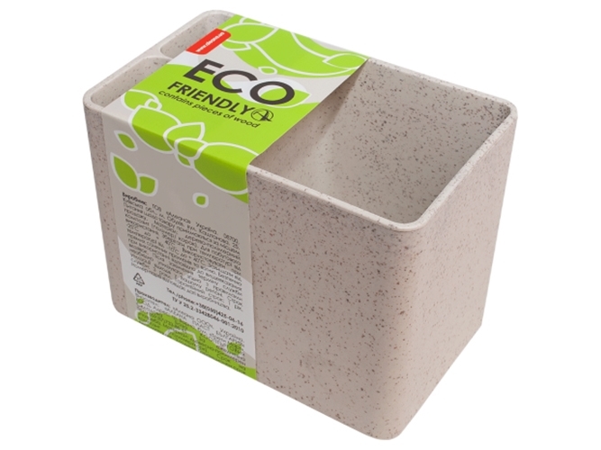 Підставка для столових приладів Плюс ECO WOOD (колір біла роза) W169075