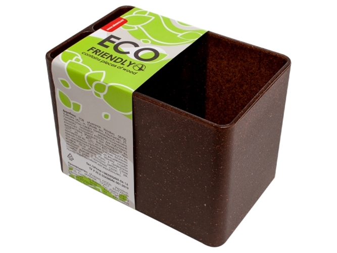 Підставка для столових приладів Плюс ECO WOOD (коричнева) W169075