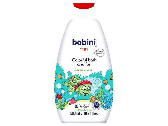 Пена для купания Bobini Fun Green water 2в1, 500мл