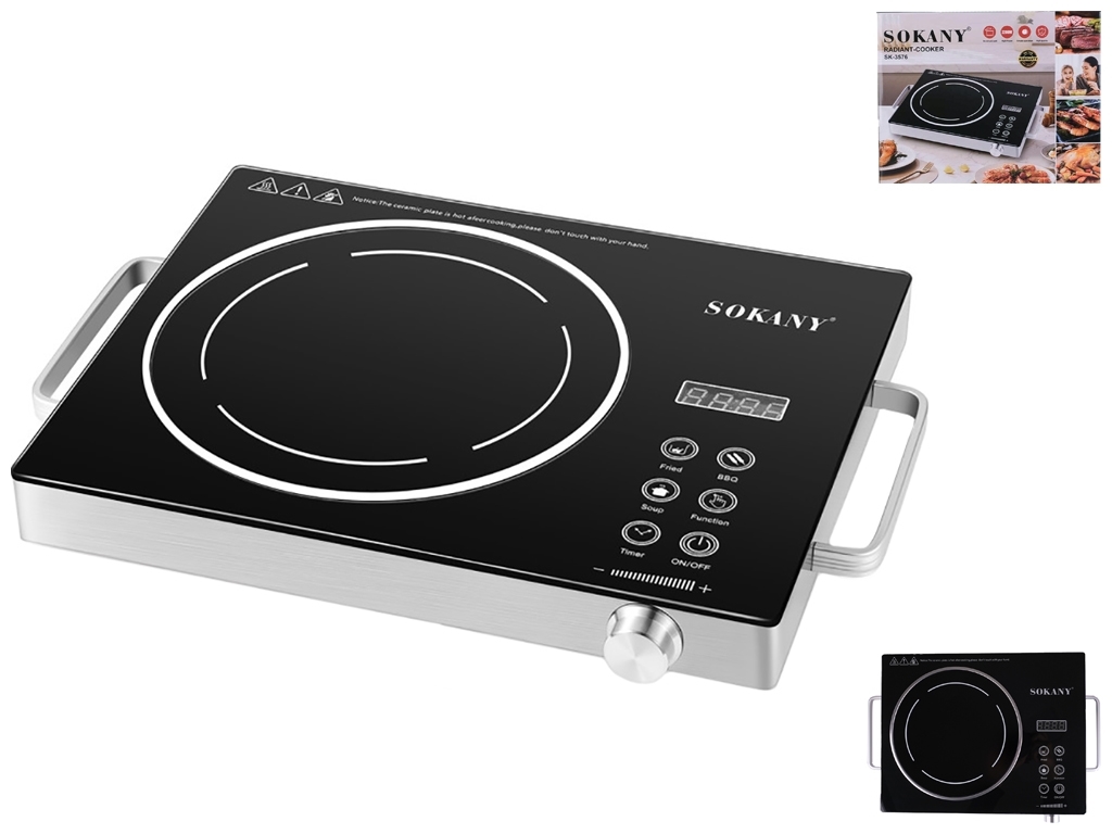 Плита інфрачервона настільна Sokany, 2200W