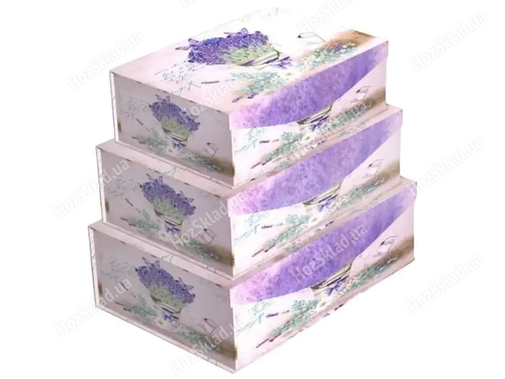 Подарункові коробки Ufo LAVANDER (ціна за набір 3шт) 6900068851757