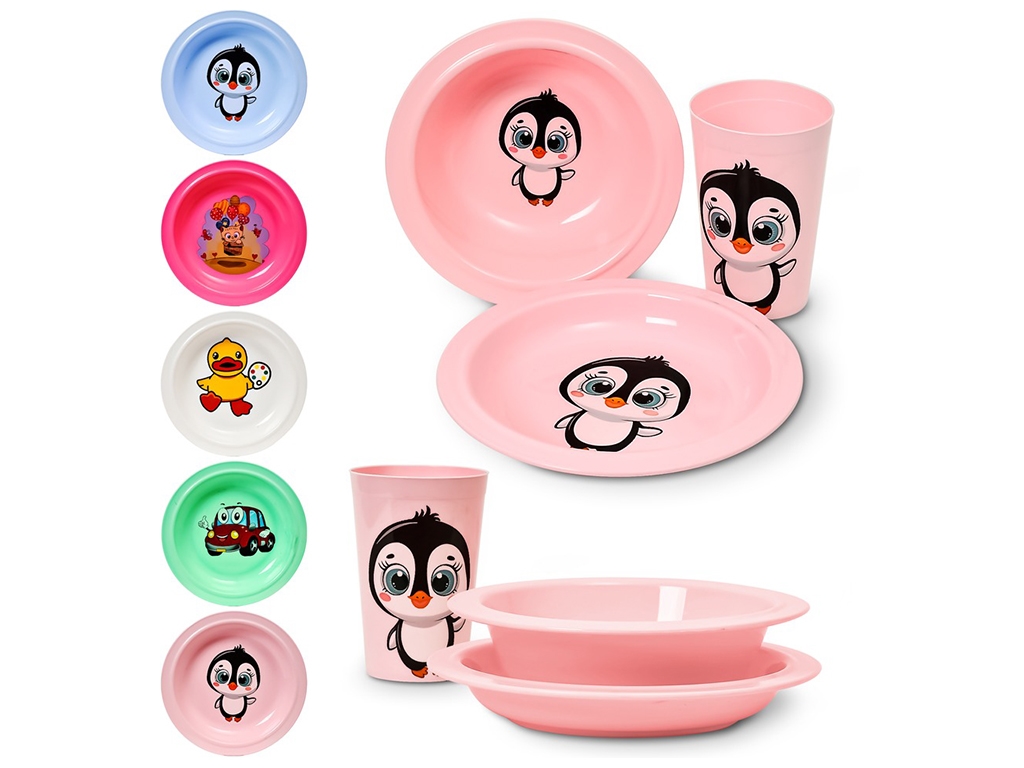 Посуд дитячий Сонечко (ціна за набір 3 предмети)