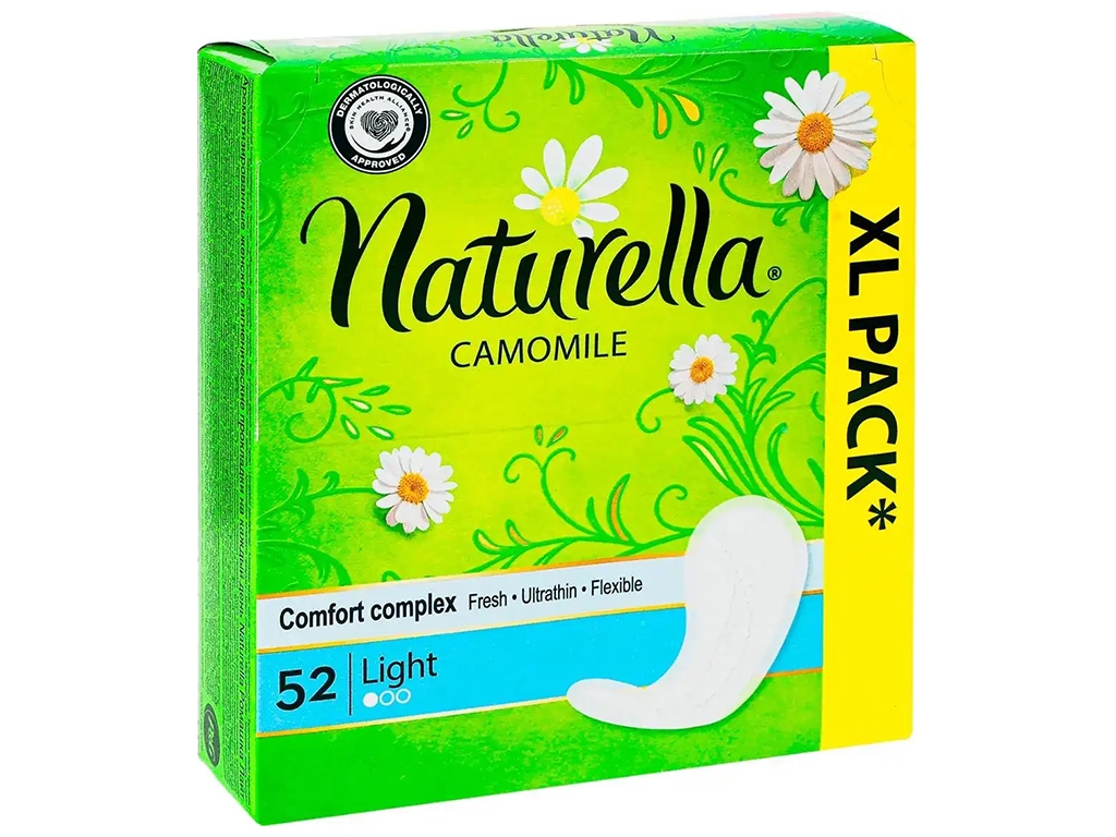Прокладки гігієнічні щоденні NATURELLA Camomile Normal Trio 52шт