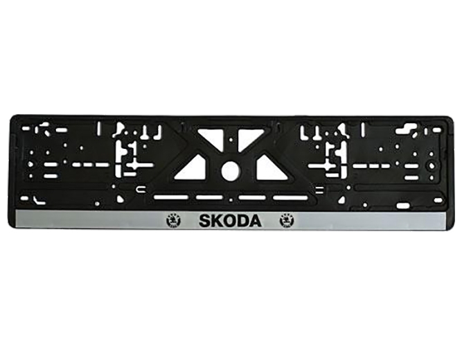 Рамка номера пластиковая SKODA