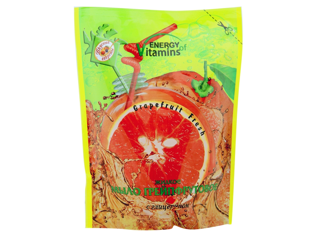 Жидкое мыло "Вкусные секреты" - "Грейпфрут" с глицерином 2л