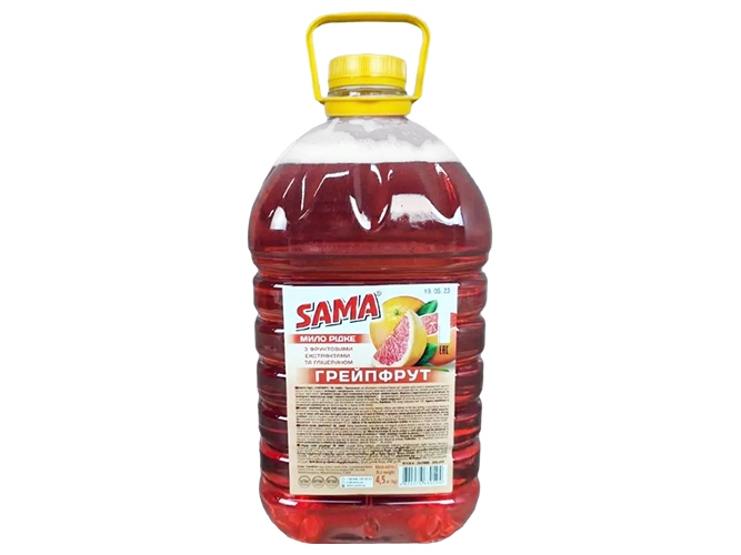Жидкое мыло Грейпфрут Sama, 4,5л