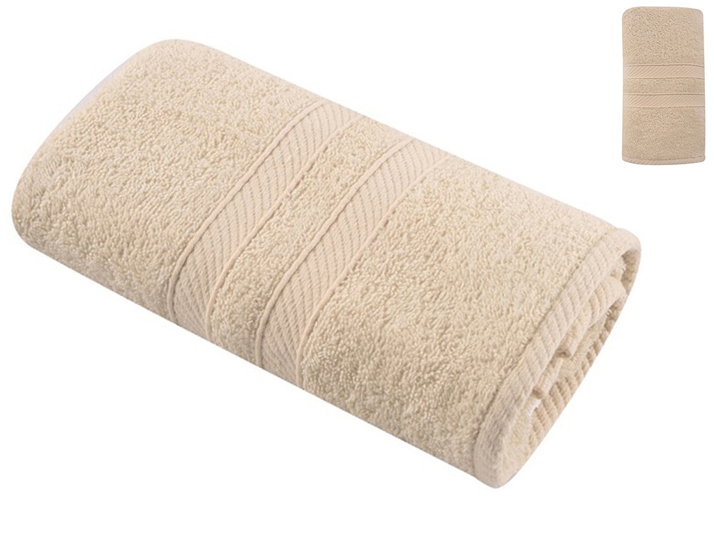 Рушник банний Soho, бавовна 100%, Luna Beige, 50х90см (ціна за набір 4шт) 6900069721448