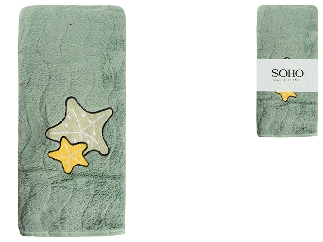 Рушник банний Soho Star Green, 70х140см, 6900069704281