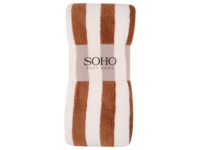 Рушник банний Soho Stripe Cofee, 50х70см, 6900069704359