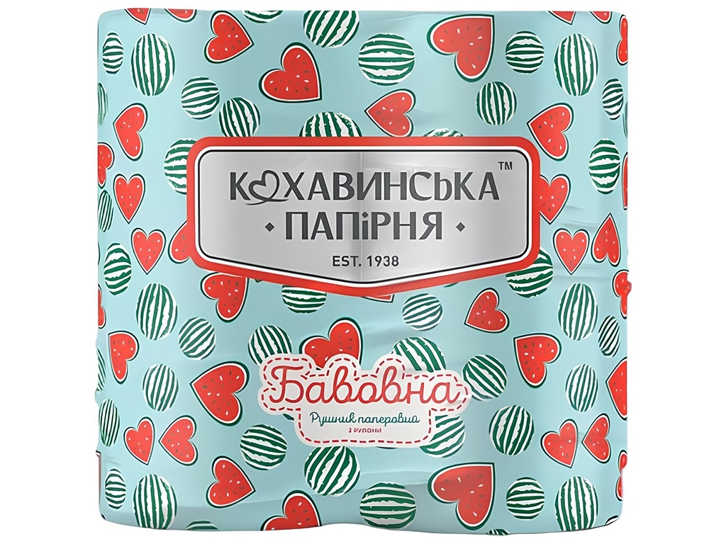 Полотенца рулонные Хлопок целлюлозные, двухслойные, белые (2рул в упаковке)