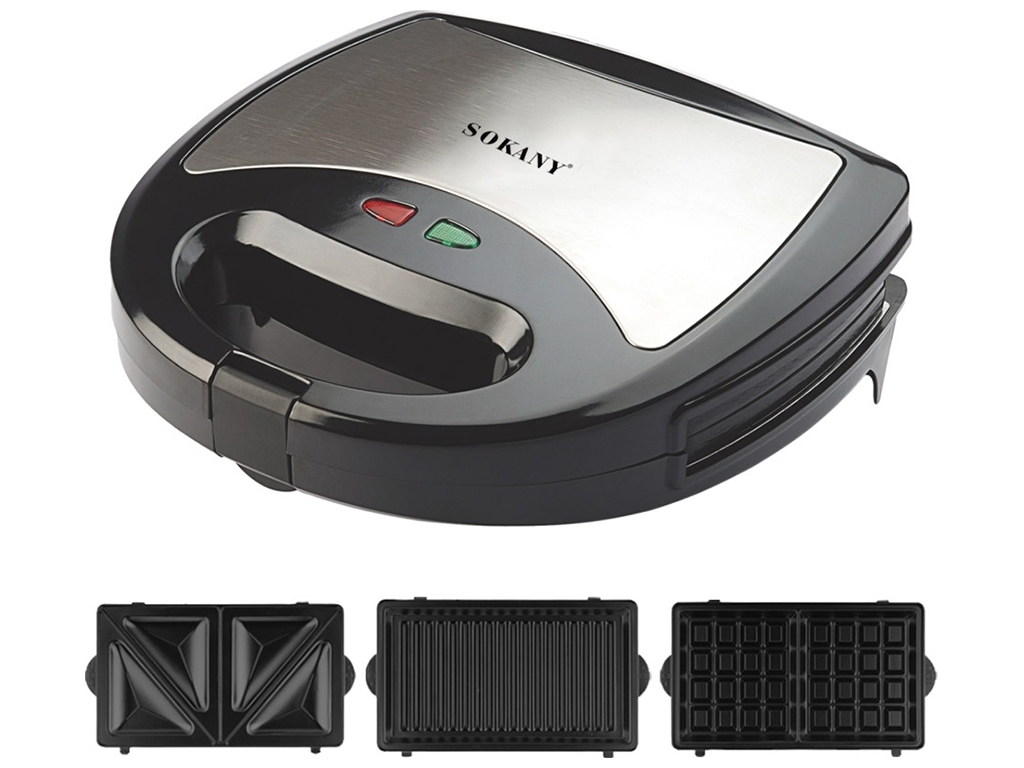 Cэндвичница Sokany, 3в1, 750W