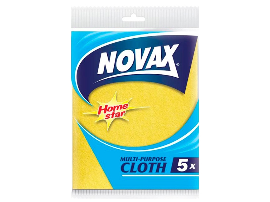 Салфетка универсальная вискозная "Novax" Home Star 30x36см 5шт