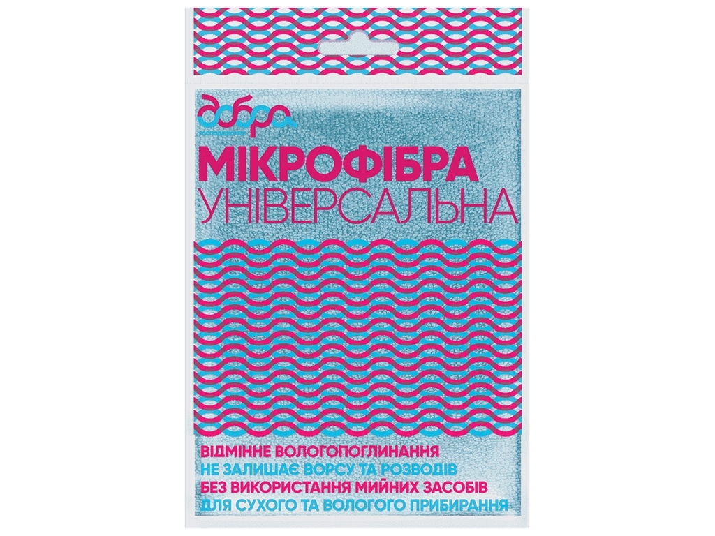 Салфетка универсальная из микрофибры Добра Господарочка 30x30см 1шт