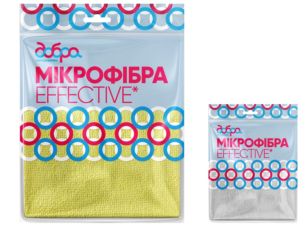 Серветка з мікрофібри Effective Добра Господарочка, 30х30см, 1шт