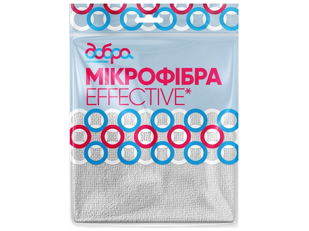 Серветка з мікрофібри Effective Добра Господарочка, 30х30см, 1шт