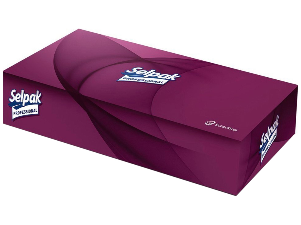 Серветки для обличчя Selpak Pro Extra, в картонному боксі, 80шт