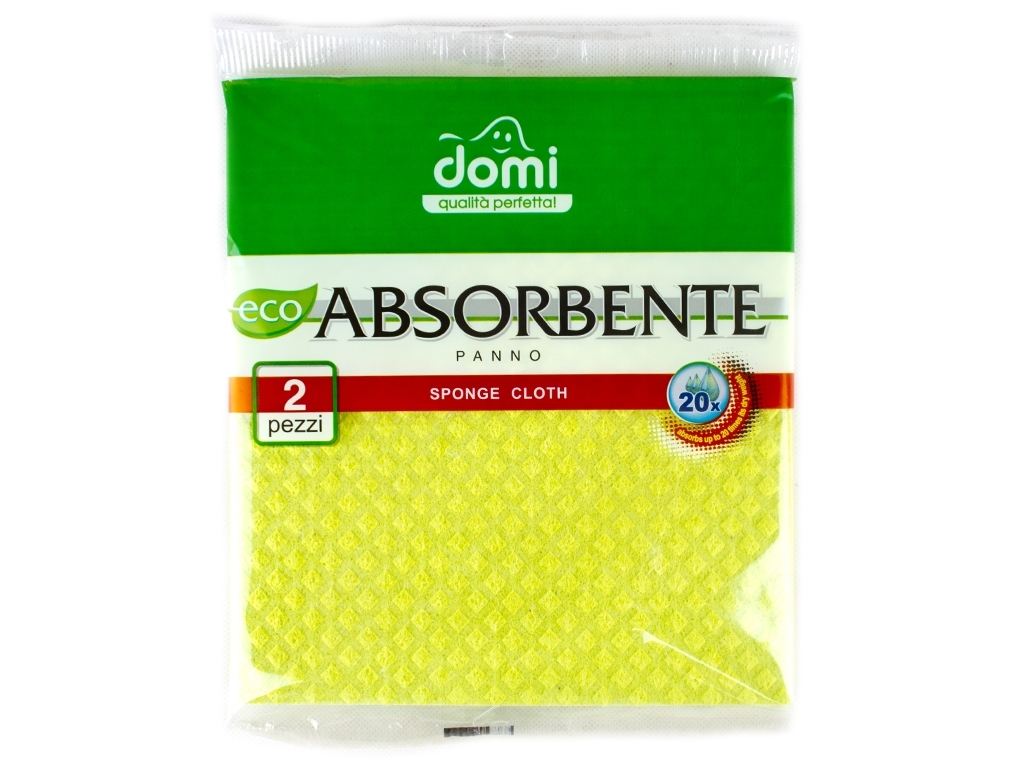 Салфетки влаговпитывающие целлюлозные "Domi" 2шт 18x20см