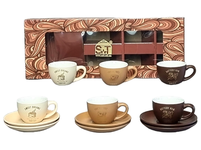 Сервиз кофейный "Кофейня", 100мл (цена за набор 12 предметов)