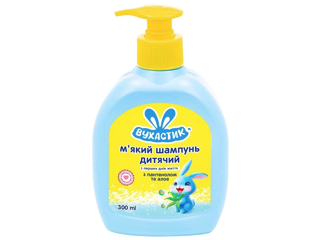 Шампунь детский Вухастик для волос и тела с алоэ и пантенолом, 300мл