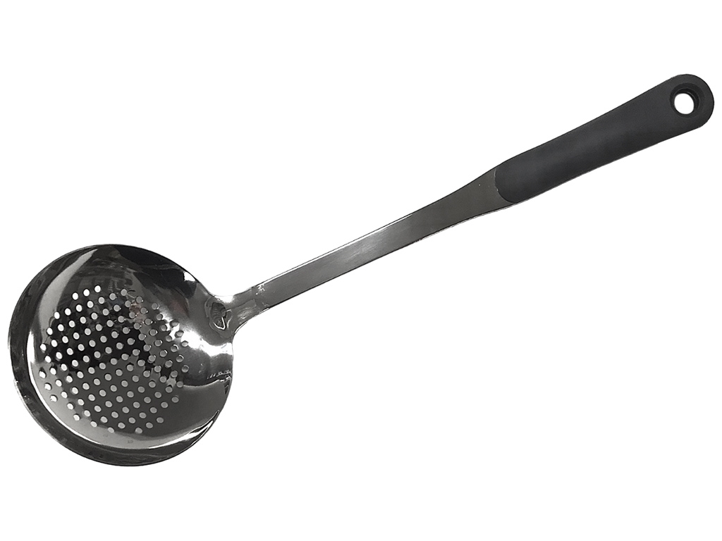 Шумівка велика металева з пластмасовою ручкою