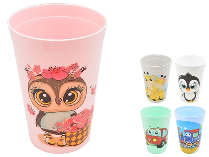 Стакан детский Солнышко, пластик, 400мл