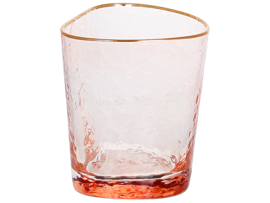 Стакан с золотым кантом Diva Pink, 350мл