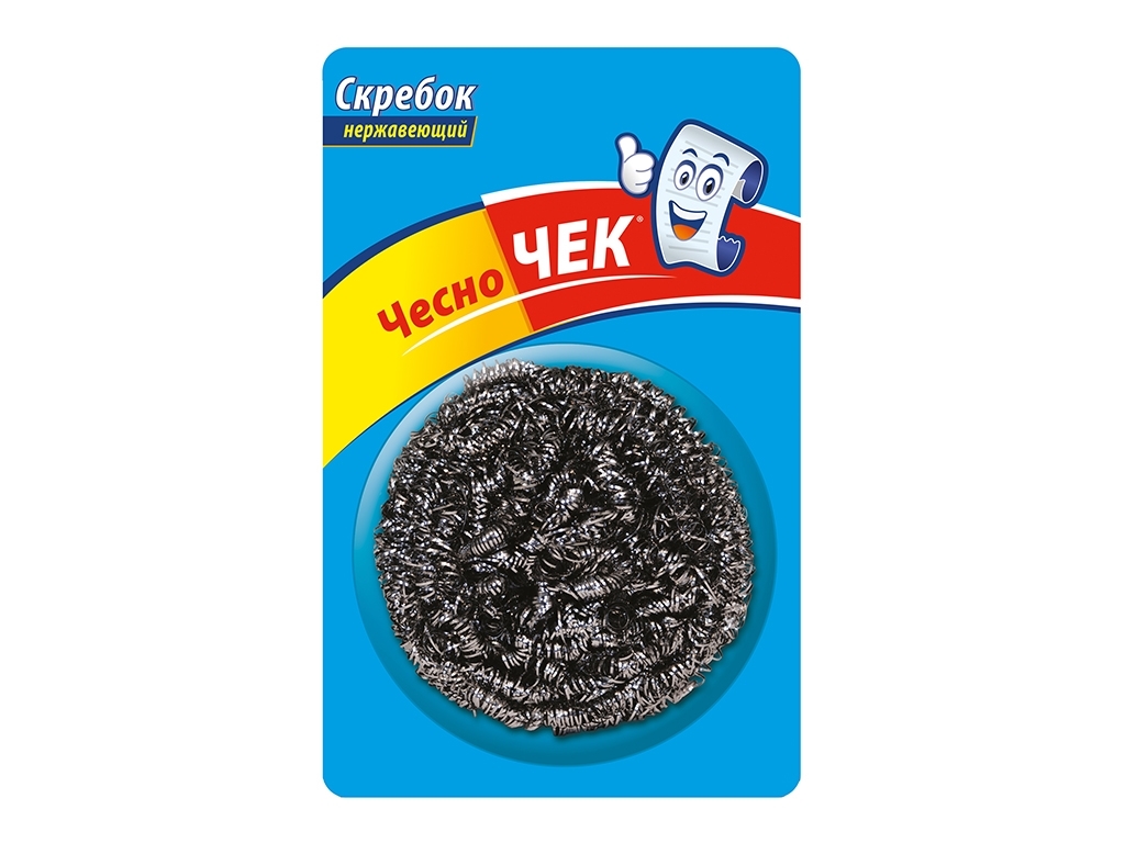 Скребок нержавеющий чесноЧЕК 1шт