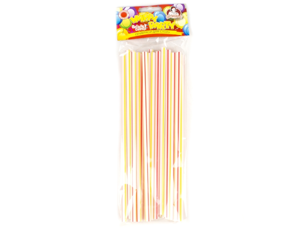 Соломка "Фреш" Помічниця "Happy party" 25шт широка 23см