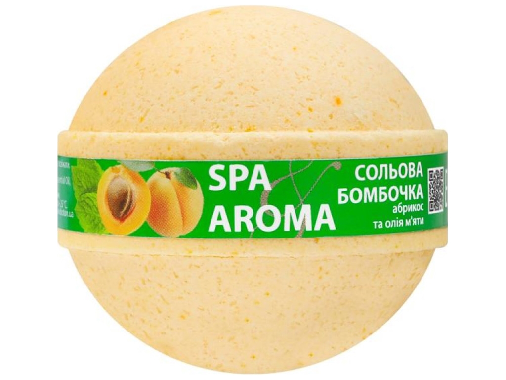 Солевая бомбочка для ванн Bioton Cosmetics Spa & Aroma Абрикос и мята, 200г