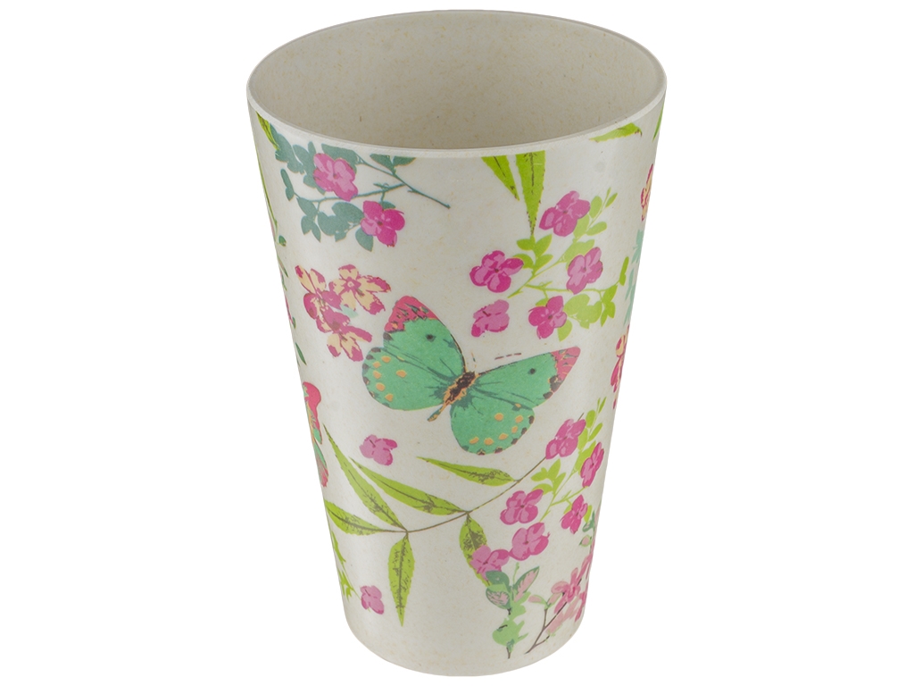 Стакан бамбуковый "Бабочки" 420мл
