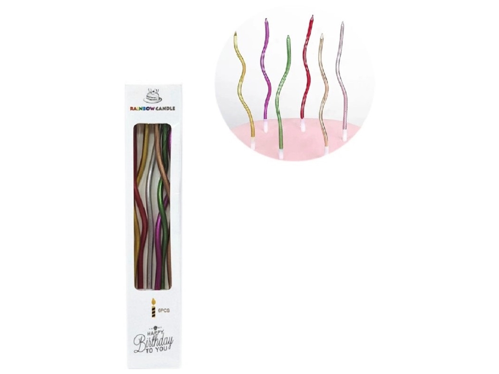 Свечи фигурные 16см, 6шт