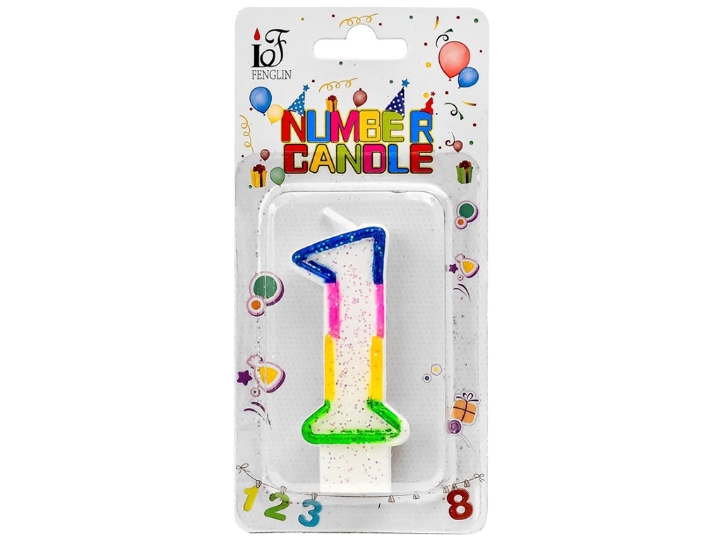 Свічки-цифри для торта, 1