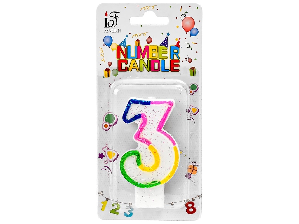 Свічки-цифри для торта, 3
