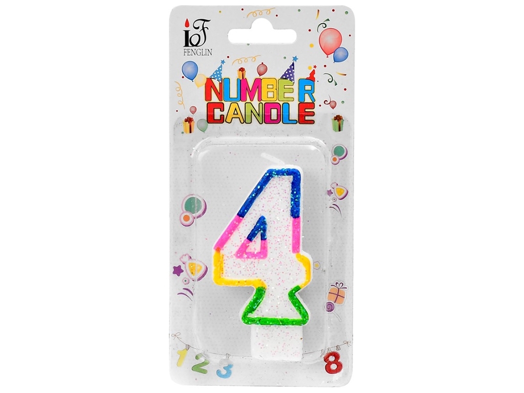Свечи-цифры для торта, 4