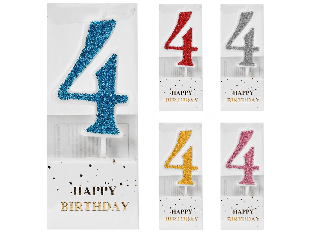 Свічки-цифри для торта "4"